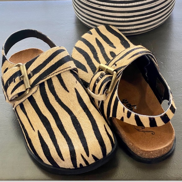 Calf Hair Slingback Clog Mule Shoe - Picture 9 of 10